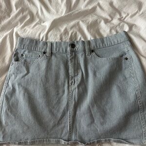 Vince Camuto Striped blue white denim mini Skirt